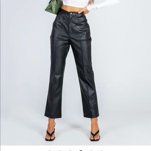 CURRENTLY OOS princess polly black leather pants
